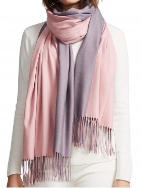 Cashmere Feeling Double Sided Solid Color Premium Scarf